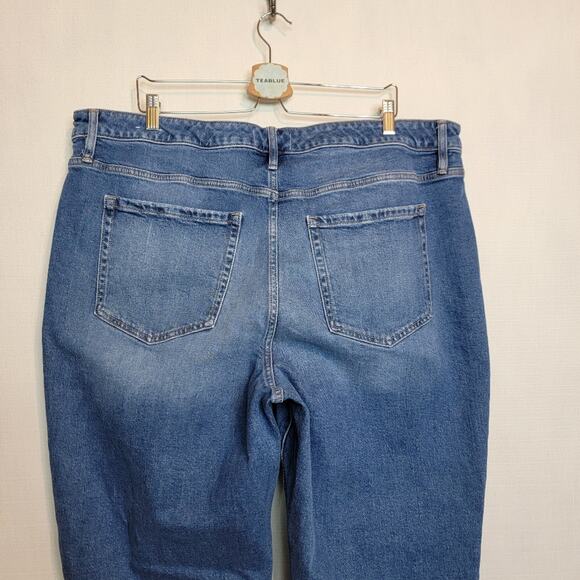 Lane Bryant Front-seamed Signature Fit Mid Rise Relaxed Straight Jean 22 w - Picture 8 of 14